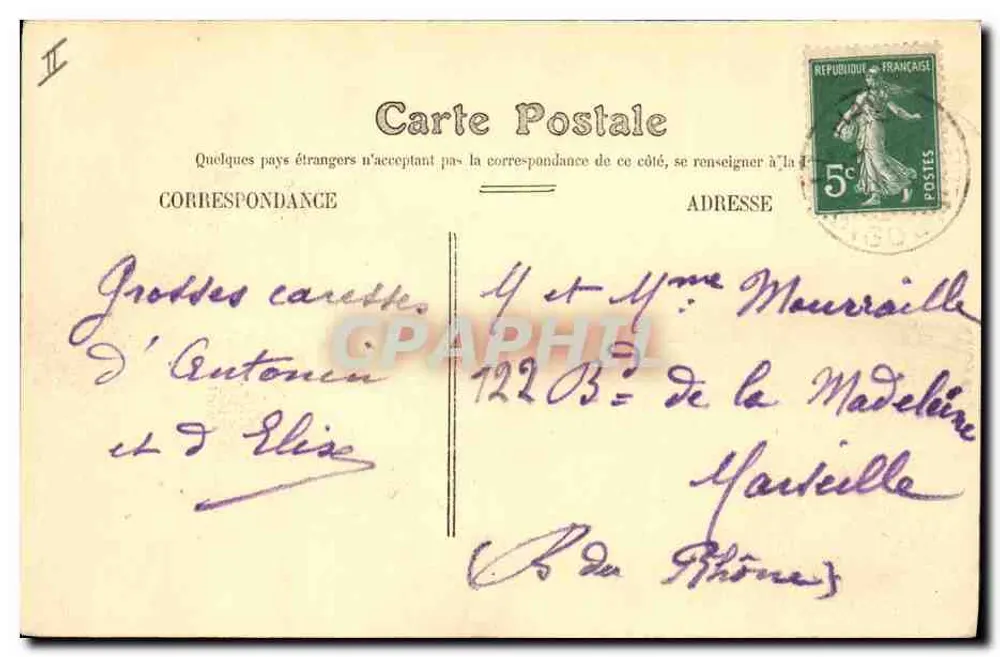 Le Havre — Palácio de Justiça — editor não identificado, número de série 10 - Verso