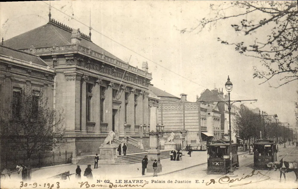 Le Havre — Paleis van Justitie — E.J. Doria - Voorkant