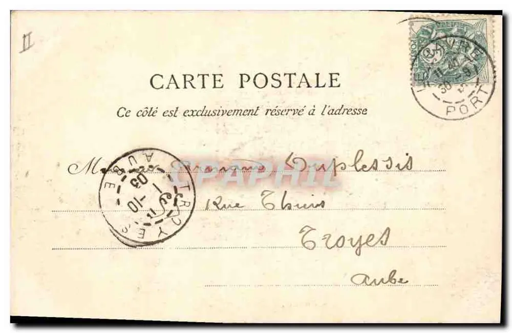 Le Havre — Paleis van Justitie — E.J. Doria - Achterkant