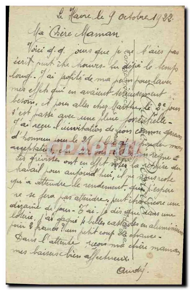 Le Havre — Palais de Justice und Boulevard de Strasbourg — L.L. — Nr. 82 - Rückseite