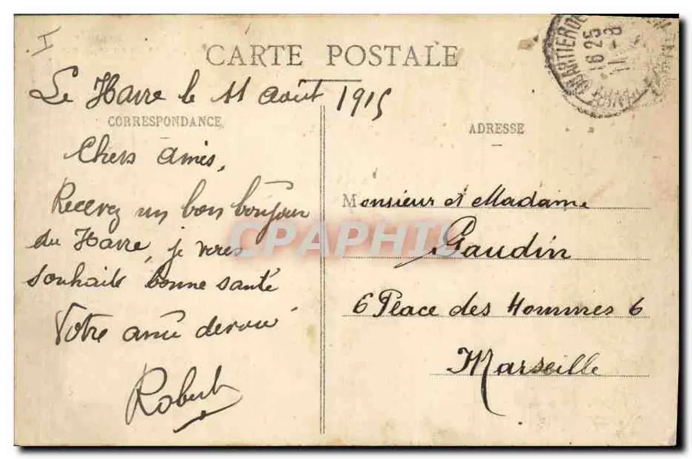 Le Havre — O Palácio de Justiça — C.V. - 2006 - Verso