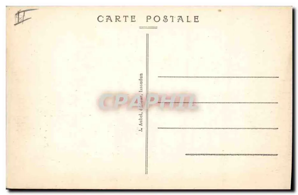 Issoudun — Das Palast der Justiz und die monumentale Fontäne — Aubel, Verlag - Rückseite