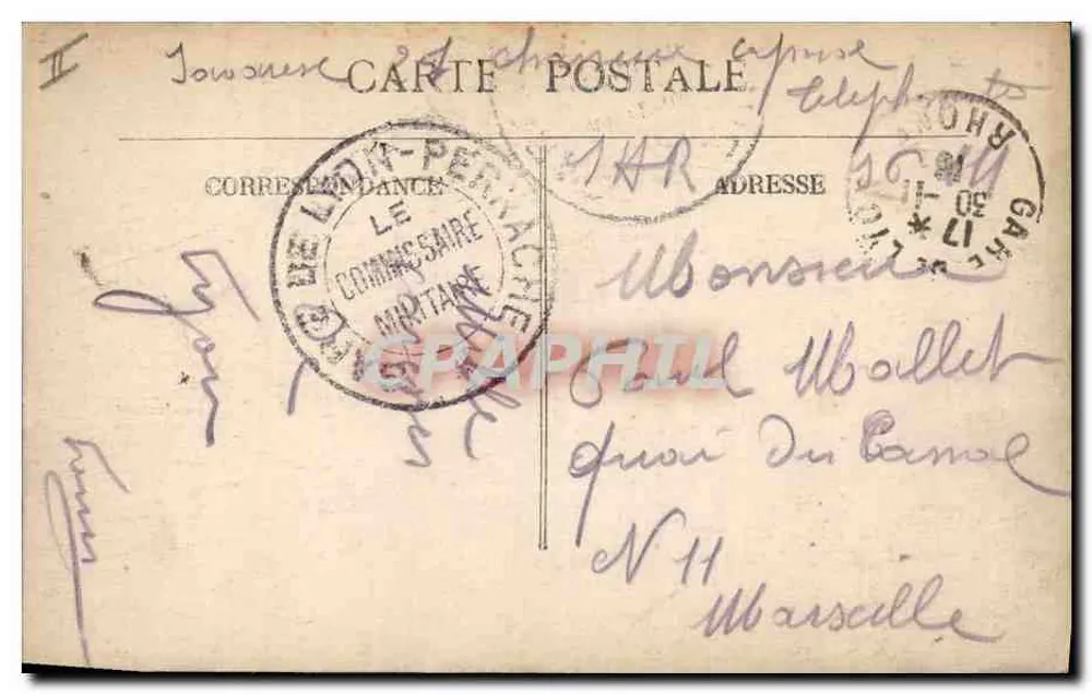 LYON — Palast der Gerechtigkeit und Palastbrücke — Verlag D. Dumas - Rückseite