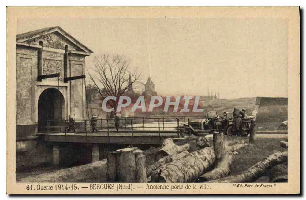 Bergues (Nord) — Alte Stadttüre — Ed. Pays de France - Vorderseite