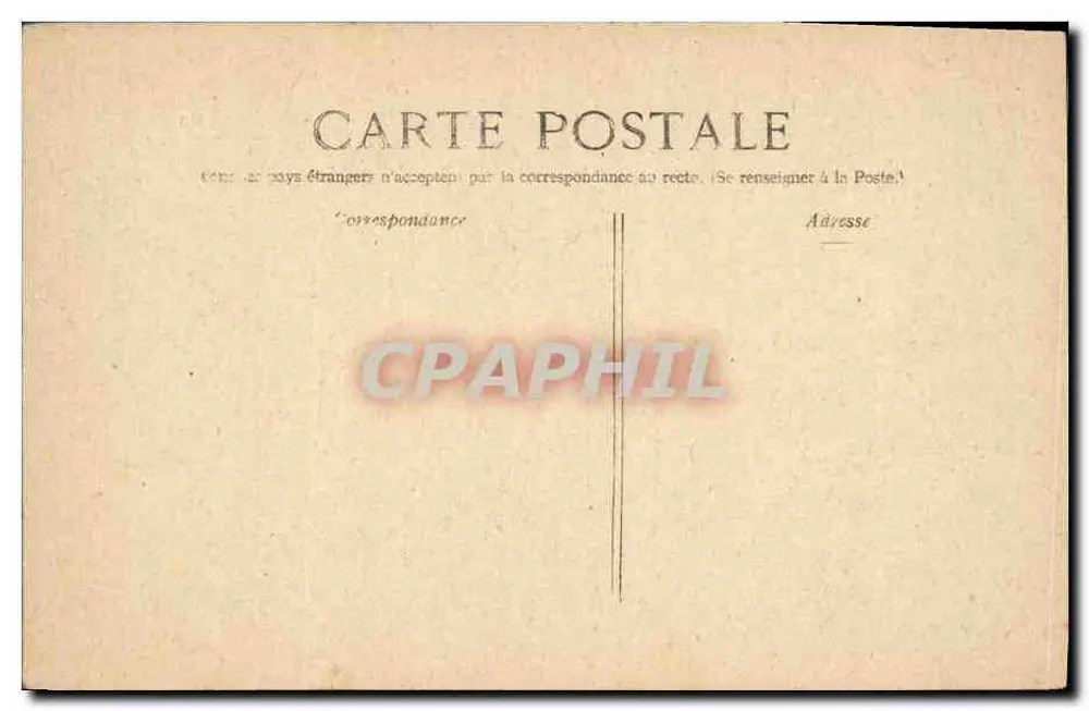 Interior da Igreja de Carnoy — devastação da guerra 1914 — Ed. Pays de France, n°63 - Verso
