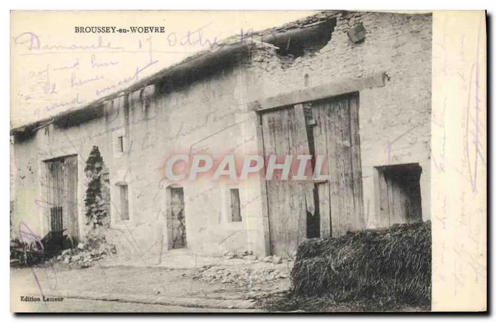 Broussey-en-Woëvre — vista de um edifício rural — Edição Luneur - Frente