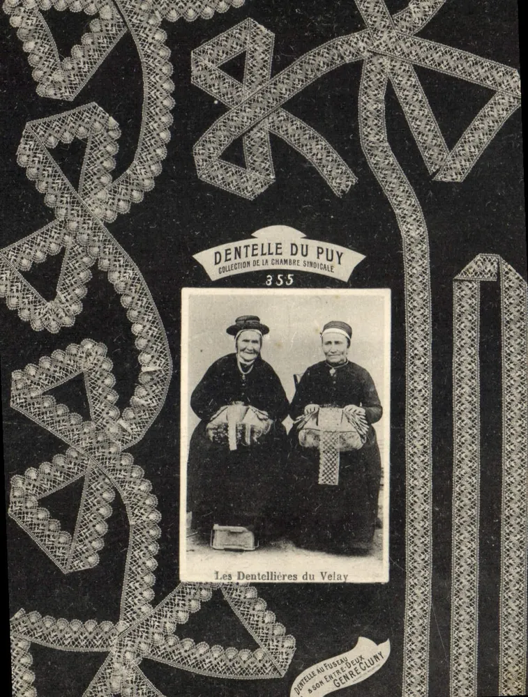 Die Strickmacherinnen des Velay — Sammlung der Syndikatskammer — Nr. 355 — Strickmacher Nufuseau & Sohn Entre Deux, Gentreluny - Vorderseite