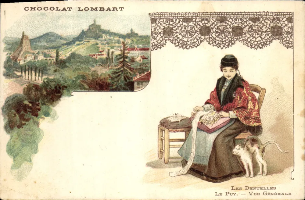 Les Dentelles — Allgemeiner Blick — Chocolat Lombart - Vorderseite