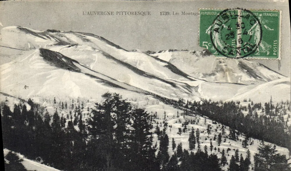 As Montanhas da Auvergne pitoresca — 1739 — Editor L'Auvergne Pittoresque - Frente