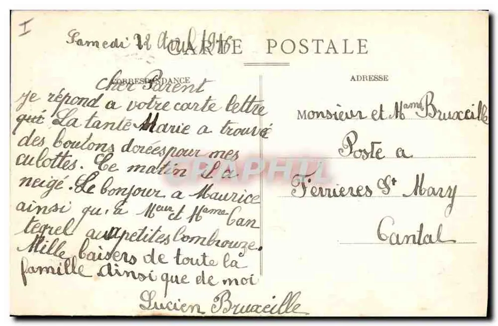 As Montanhas da Auvergne pitoresca — 1739 — Editor L'Auvergne Pittoresque - Verso