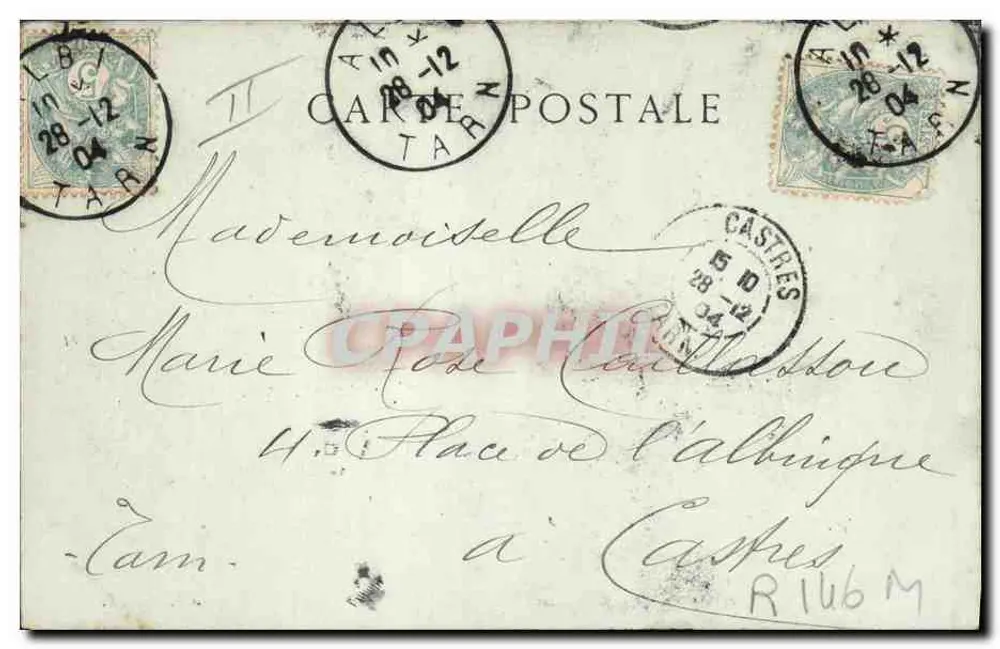Auvergne — Bauern auf dem Weg in die Stadt — ND Phot Sammlung n°102 - Rückseite