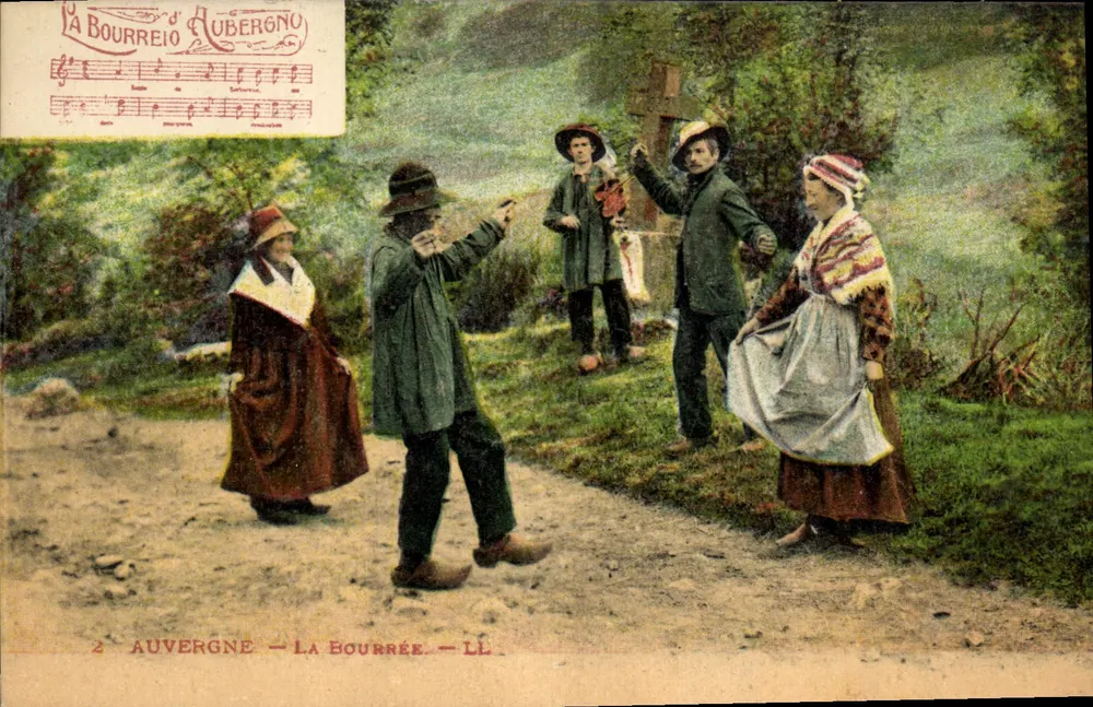 A Dança da Bourrée — Auvergne — editor La Bourreio, n°2 - Frente