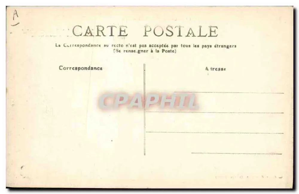 As Cévennes pitorescas — A Bourrée — C. Artige filho, Aubenas (Ardèche) - Verso