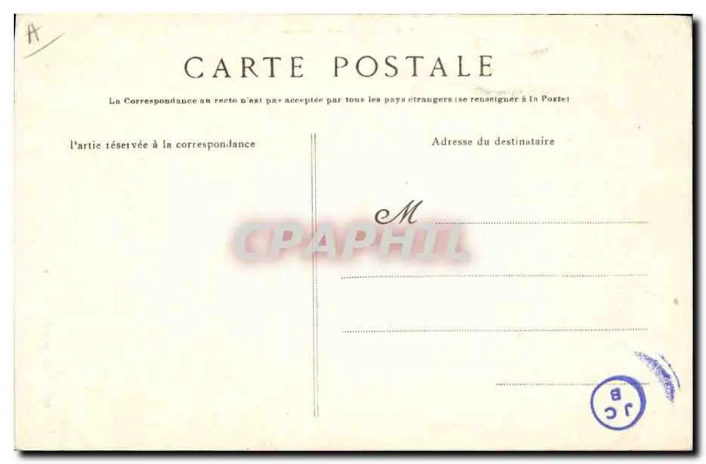 Casados de Quimper — Coleção Villard, Quimper — n° 1042 - Verso