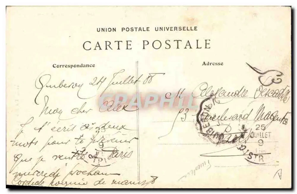 Um Bebê de Plougaastel Daoulas — Coleção S.M. Quimper — n° 1738 - Verso