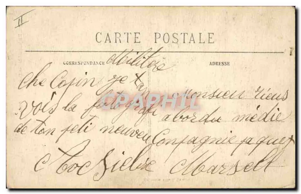 Ein junger Mann aus der Gegend von Quimper — Sammlung Ylliard, Quimper — n° 4002 - Rückseite
