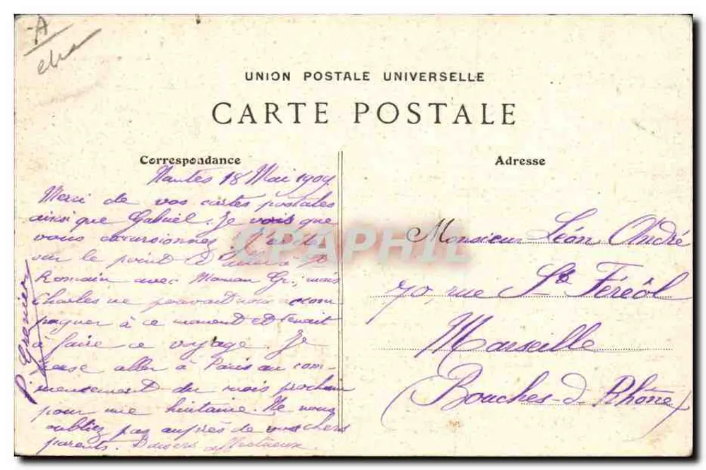 Die Hochzeiten von Plougastel-Daoulas — Eine Gruppe von Brautpaaren — Sammlung VILLARD, Chambéry - Rückseite