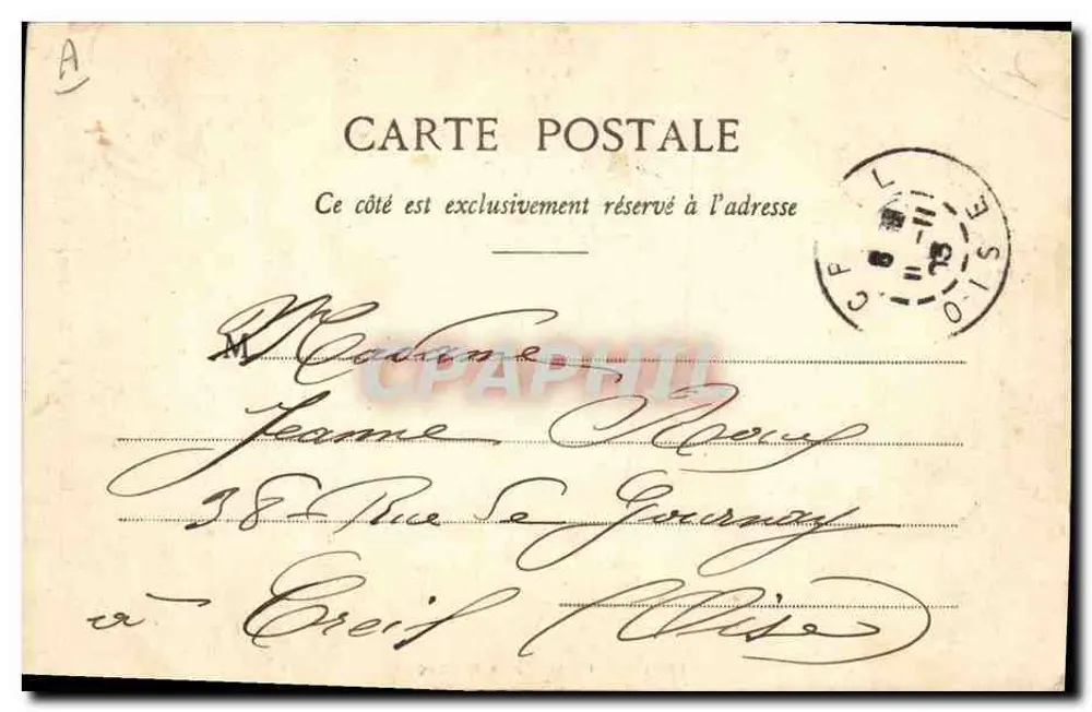 Il Borgo di Batz — Gli sposi — Collezione O. L. di Nantes, n° 223 - Verso