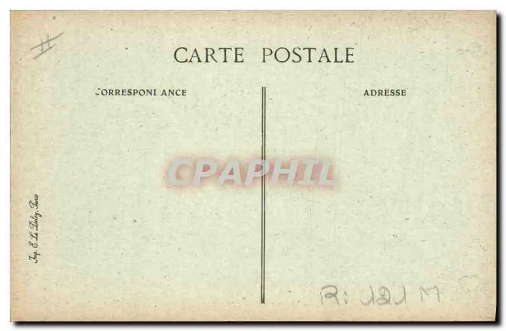 L'Auvergne Pittoresque — Uma Noiva Auvergnata — B.L.D. n° 93 - Verso