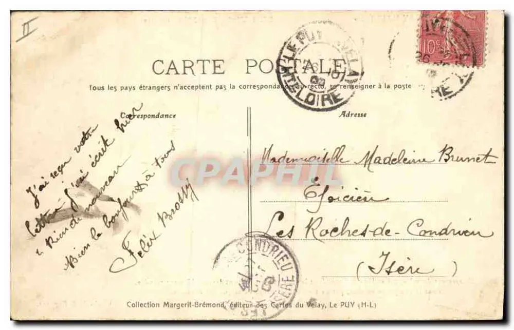 Dançarinos do Velay — L’Ei Vista Ma Mia (Bourrée) — Editor: Coleção Margerit-Brémond, Le Puy (H-L) - Verso