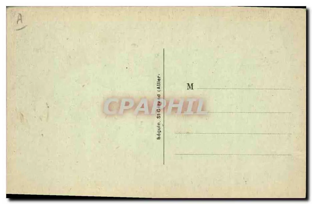 Pitoreska Auvergne 168 — Scena z wsi z muzykiem i taniec — Béguin, St-Gerand (Allier) - Rewers