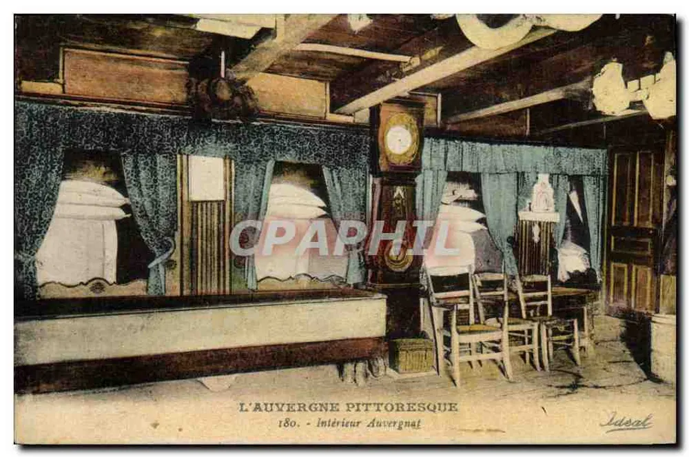 A Auvergne pitoresca — Interior Auvergnat — Ideal, n° 180 - Frente