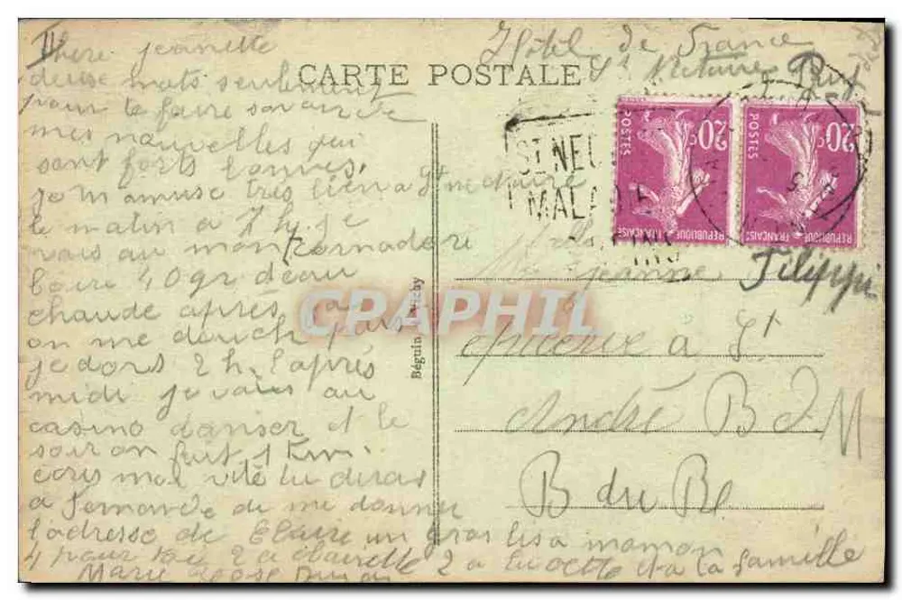 A Auvergne pitoresca — Interior Auvergnat — Ideal, n° 180 - Verso