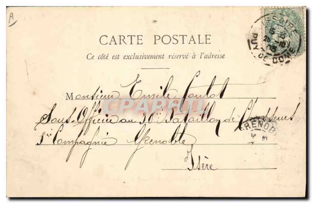 A Montagnarde (Bourrée d'Auvergne) — dança tradicional — Lib. Bougé-Béal, 21 Rue de l'Écu, Clermont-Ferrand - Verso