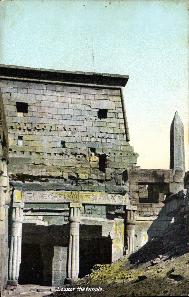 Louxor — o templo — Editor: Sphitimos Frères, Port Said - Frente