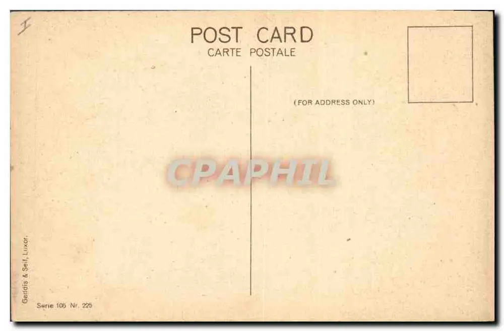 Theben - Das Tal der Könige und der Tempel von Amun - Gardès & Seil, Luxemburg, Serie 105 Nr. 225 - Rückseite