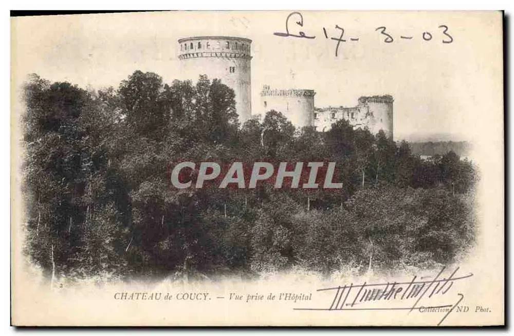 Schloss Coucy — Ansicht vom Krankenhaus — Sammlung ND Phot. - Vorderseite