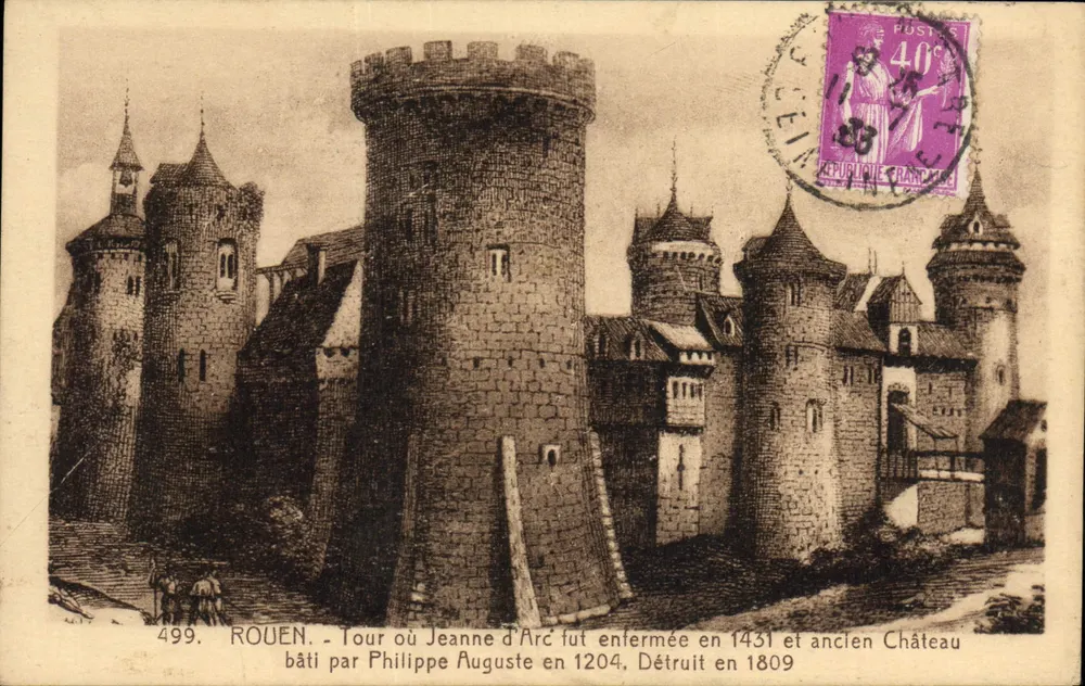 Rouen — Turm, in dem Jeanne d'Arc gefangen gehalten wurde — Verlag Cartes 'La Digigée', Nr. 499 - Vorderseite