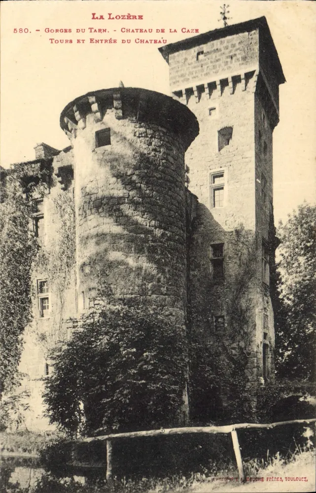 Gorges du Tarn - Schloss La Caze - Türme und Eingang zum Schloss — Verlag: Che Frènes, Toulouse - Vorderseite