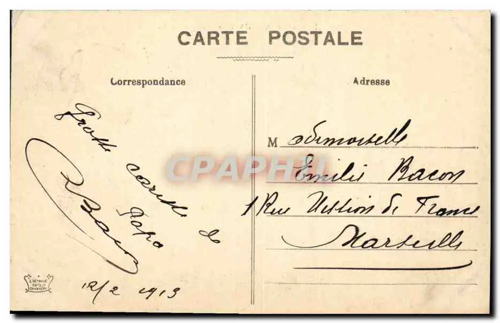 Forte de Pierre-Châtel e Vale do Ródano — 1861 — Editor não visível - Verso