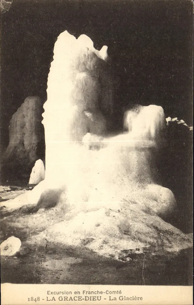 LA GRACE-DIEU - Die Gletscher — Ausflug in die Franche-Comté — Verlag Gathard-Prêtre, Borne, Sur L'Isle-sur-le-Lac - Vorderseite