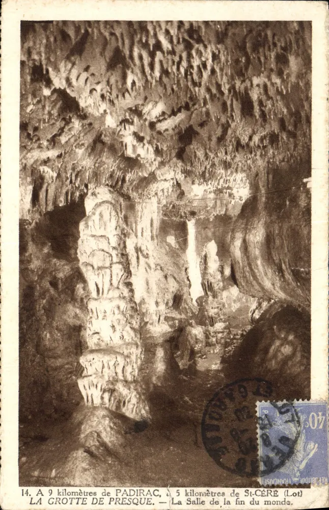 Die Höhle von Presque — Die Halle des Endes der Welt — Verleger: République Française - Vorderseite
