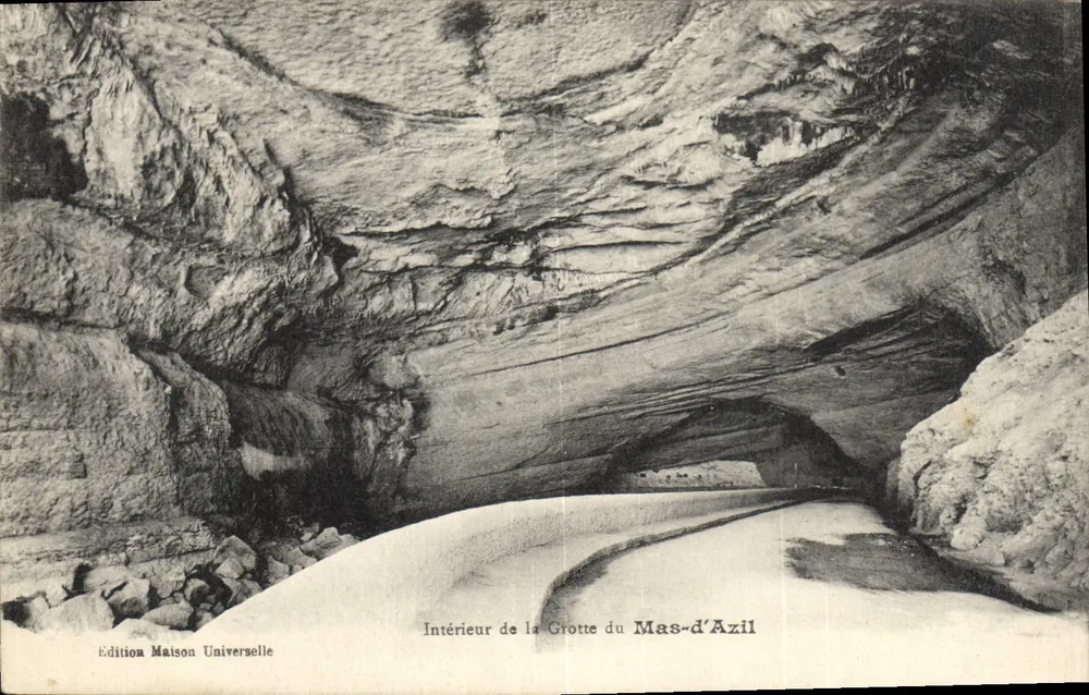Innenraum der Höhle Mas-d'Azil — Edition Maison Universelle - Vorderseite