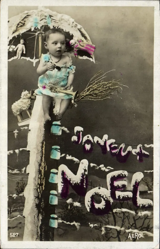 Baby in Weihnachtskostüm — Schneescene — AÉRO n°527 - Vorderseite