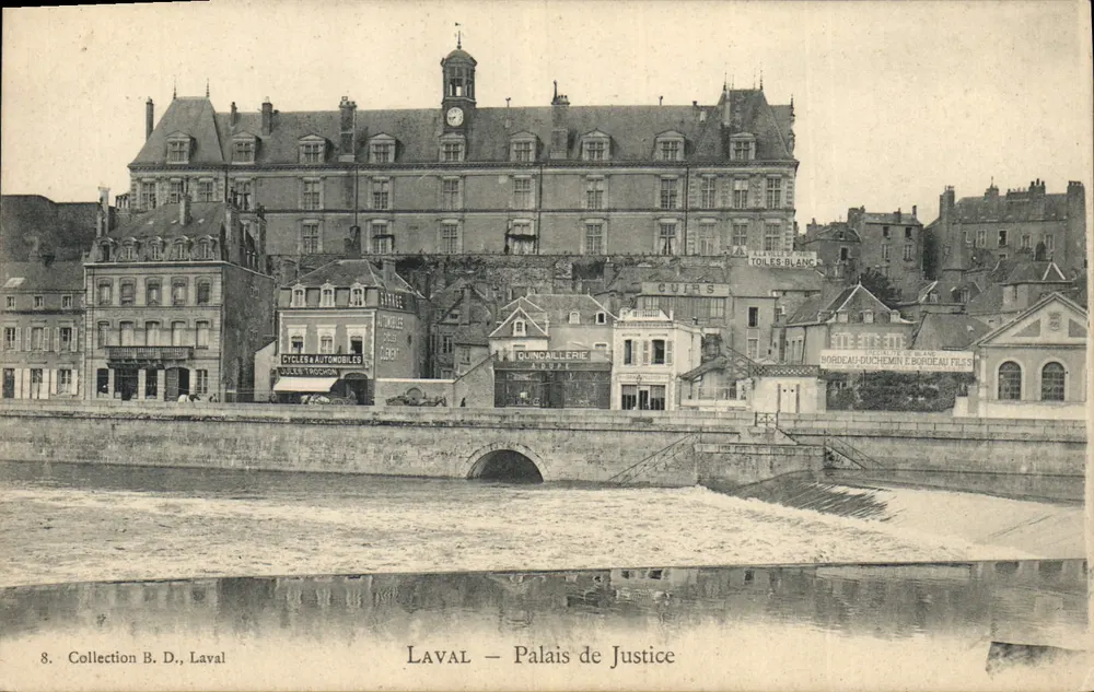 Laval — Palácio de Justiça — Coleção B. D., Laval - Frente