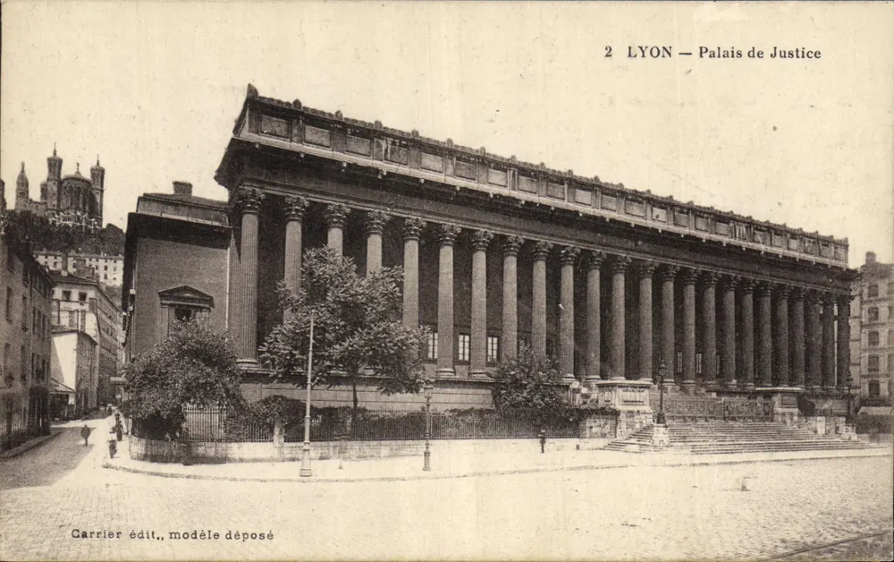 LYON — Palácio da Justiça — Carrier editora, modelo depositado - Frente