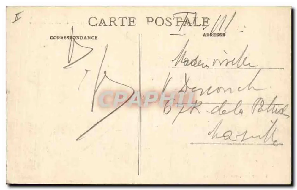 LYON — Palácio da Justiça — Carrier editora, modelo depositado - Verso