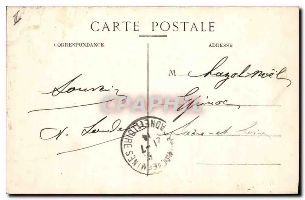 LYON — Palácio da Justiça — E. R. - Verso