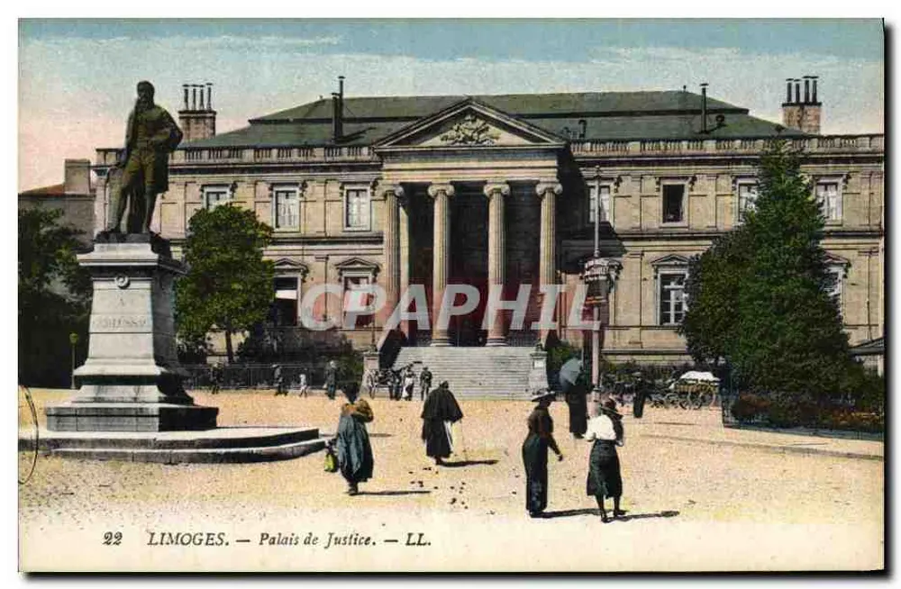 Limoges — Palácio de Justiça — LL. - Frente