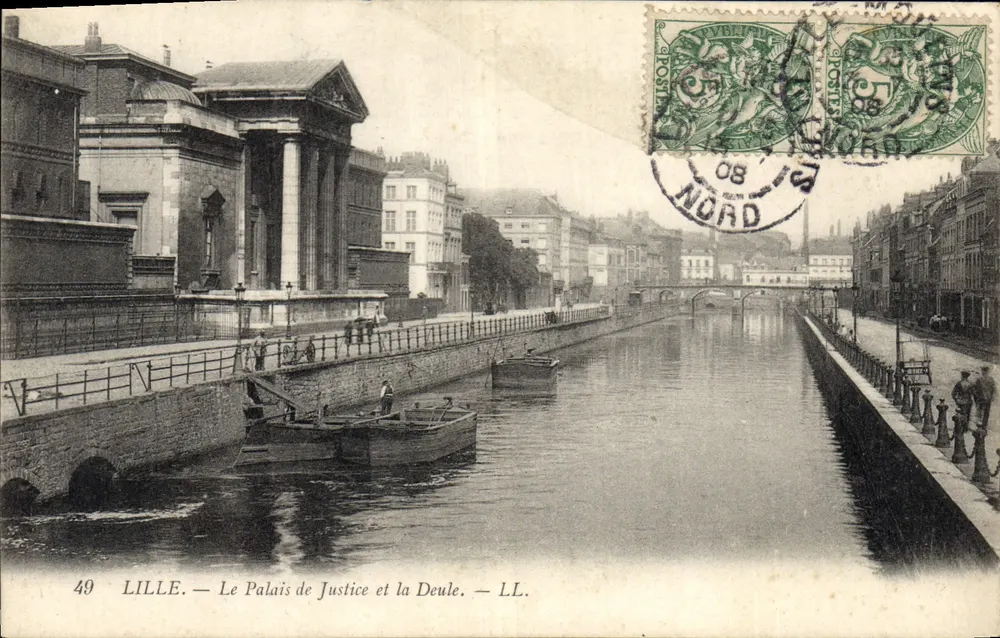 LILLE — Le Palais de Justice et la Deule — LL. — n° 49 - Vorderseite