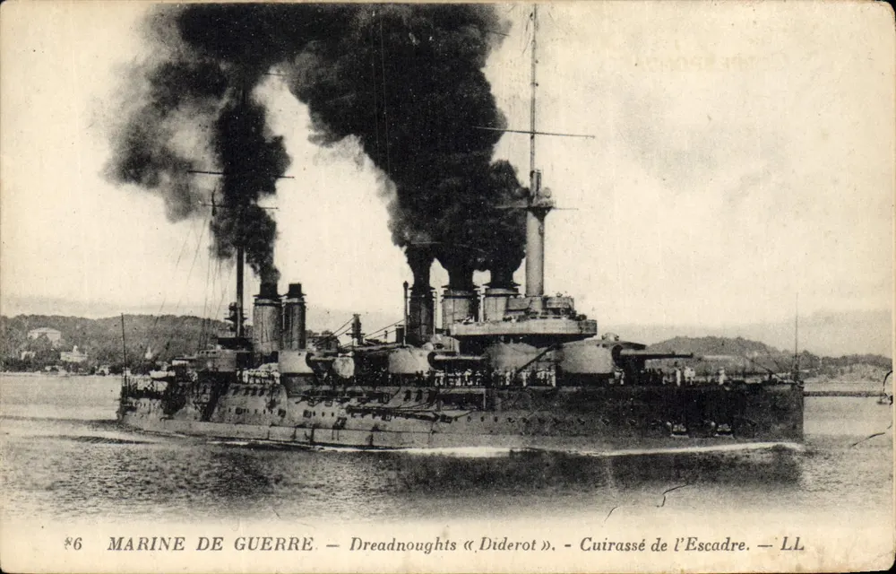 Dreadnought « Diderot » — Panzerkreuzer der Flotte — Druck LL n°6 - Vorderseite