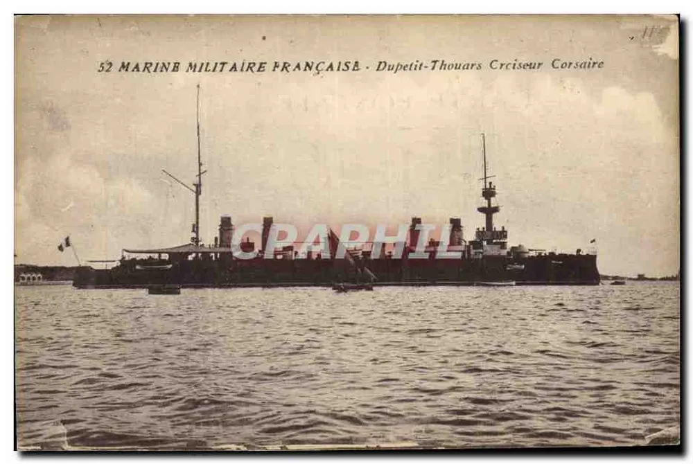 Duperit-Thouars — Kreuzer Corvette — Französische Marine - Vorderseite