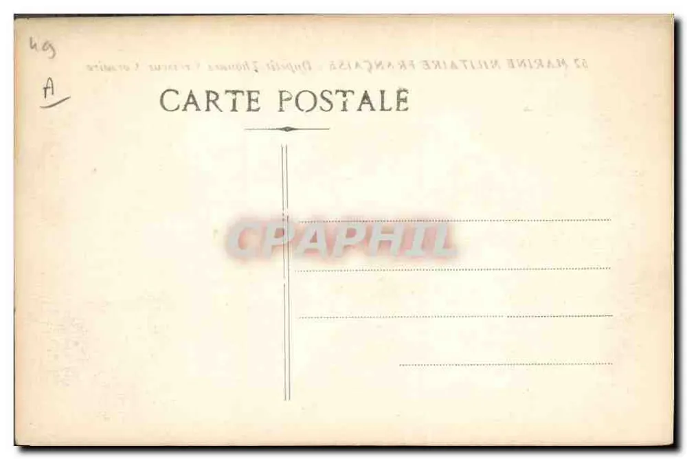 Duperit-Thouars — Kreuzer Corvette — Französische Marine - Rückseite