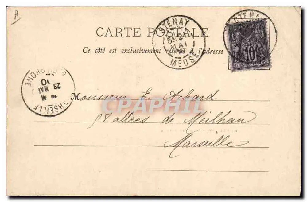Montmédy - Subprefeitura — Villa dos Saules — G. Pierron, Editor, Montmédy - Verso