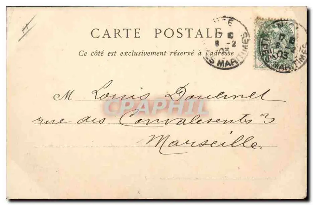 NICE — La Préfecture, Ancien Palais Royal — Collections ND Phot n°364 - Verso