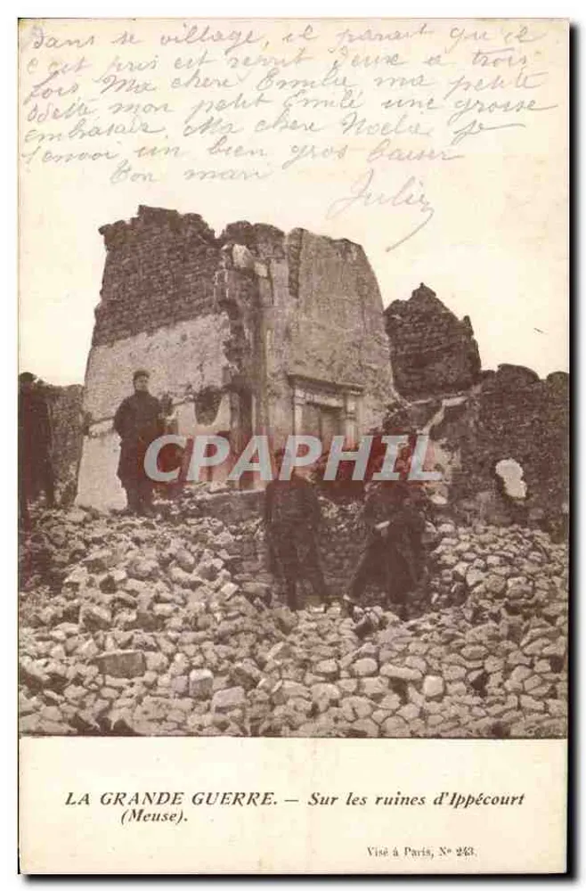 Ruínas de Ippécourt — Meuse — Visado em Paris, N° 283 - Frente